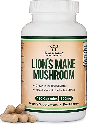 Double Wood's Lions Mane Mushroom Capsules - 2 Months