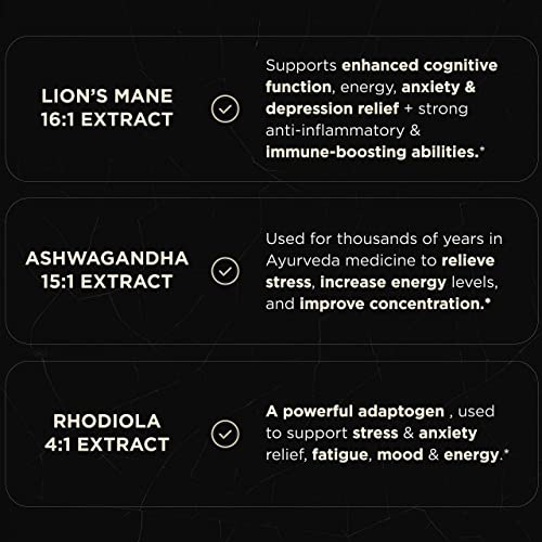 16x Strength Lions Mane Adaptogen Nootropic Supplement