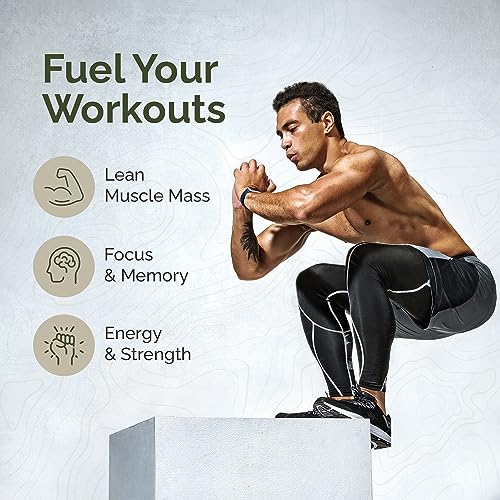 Fasted Athlete – Lift – Daily Energy Supplement, Organic Lion’s Mane Mushroom for Focus and Boosted Cognition + Creatine for Sustained Energy and Strength, 60 Count