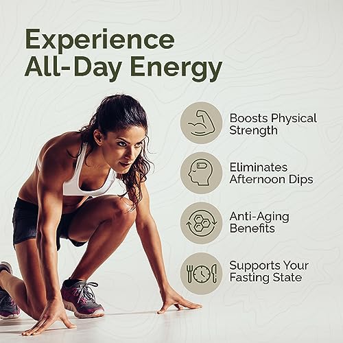 Fasted Athlete – Lift – Daily Energy Supplement, Organic Lion’s Mane Mushroom for Focus and Boosted Cognition + Creatine for Sustained Energy and Strength, 60 Count