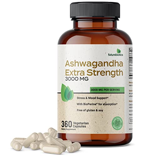 Extra Strength Ashwagandha Capsules - 360 ct