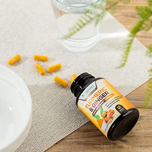 Turmeric Curcumin with Ginger - 60 Capsules