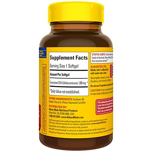 CoQ10 Dietary Supplement for Heart Health Support