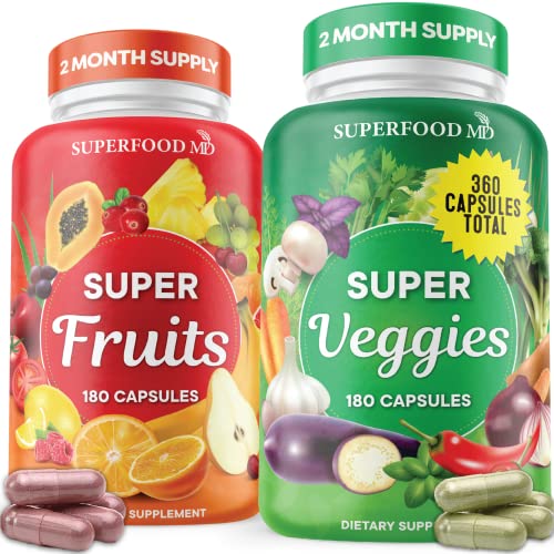 360 Capsules Superfood Fruit & Veggie Supplement