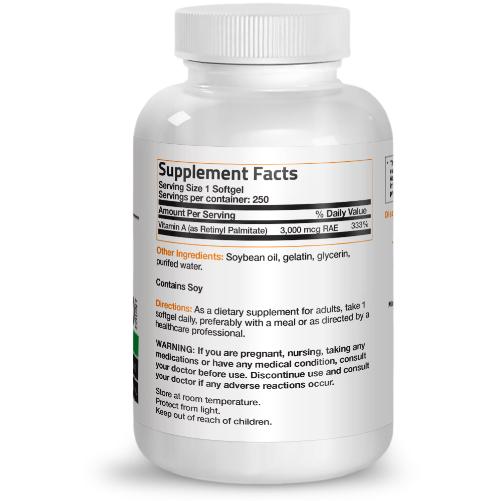 Premium Vitamin A 10,000 IU Softgels for Health