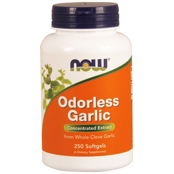 NOW Odorless Garlic Concentrated Extract Capsules (250)