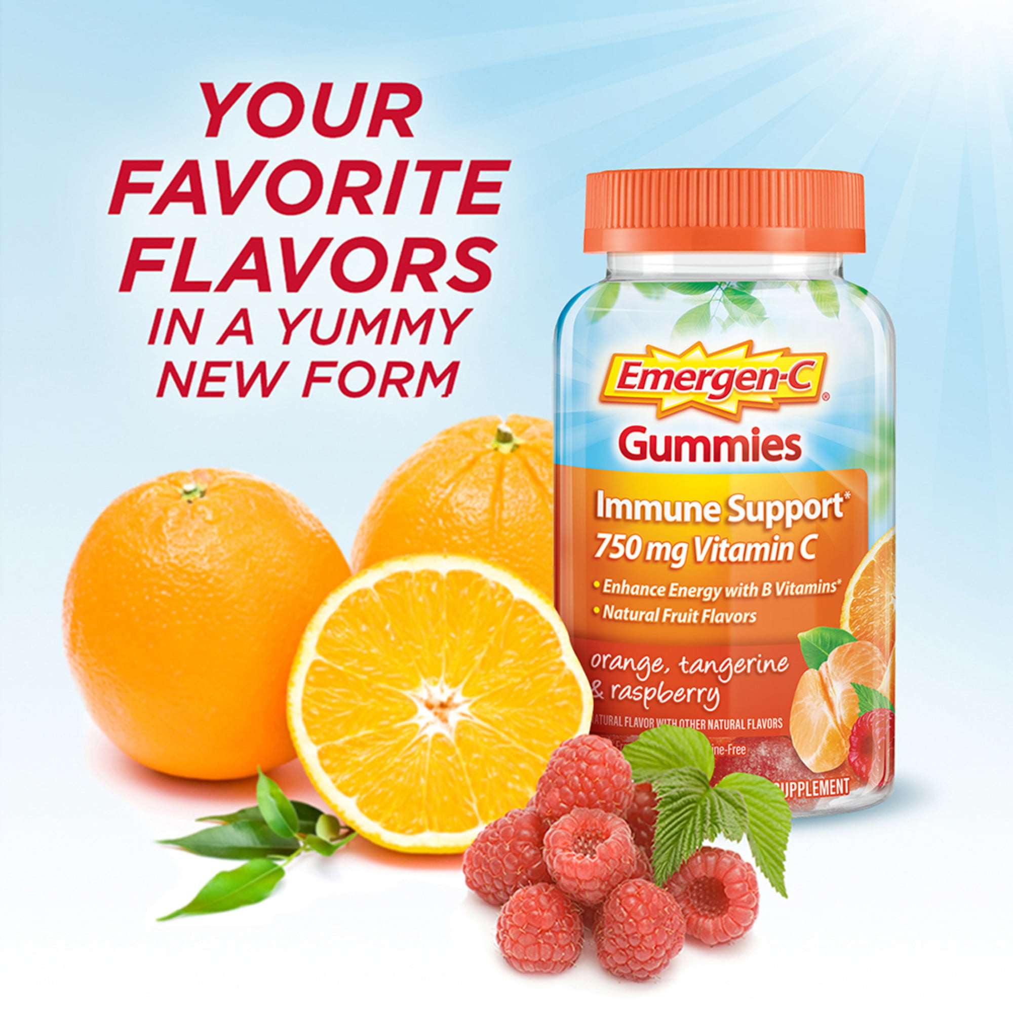 Emergen-C Adult Vitamin C Gummies, Fruit Flavors, 45 Ct