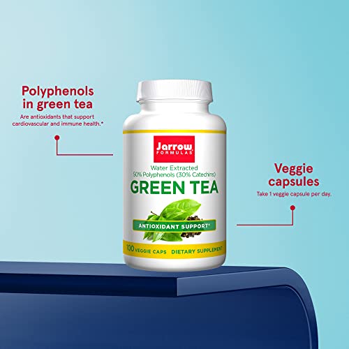 Jarrow Formulas, Green Tea, 500 mg, 100 Veggie Caps