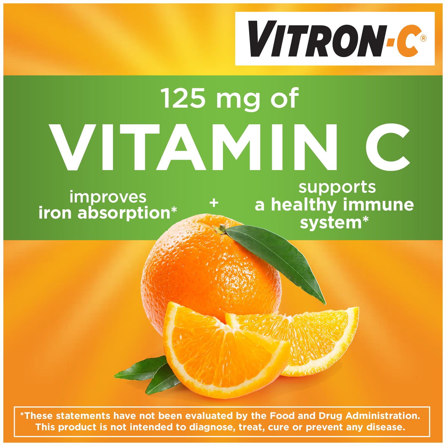 High-Potency Vitron-C Iron Supplement, 60 Count