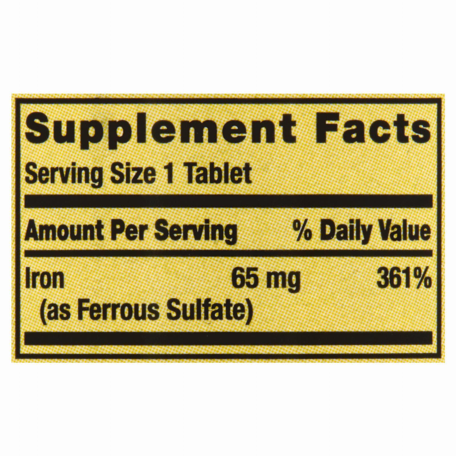 Iron Tablets - Spring Valley Twin Pack 100cnt