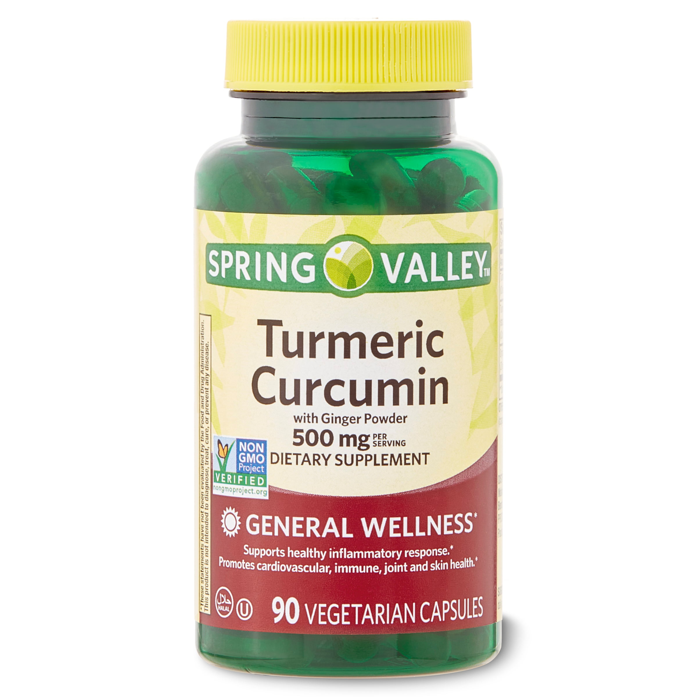 Turmeric Curcumin 500mg Veg Capsules - 90ct