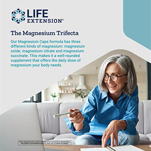 Magnesium Capsules for Cardiovascular Health - 100ct