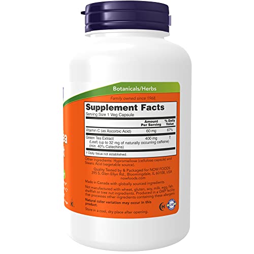 Green Tea Extract with Vitamin C, 250 Capsules