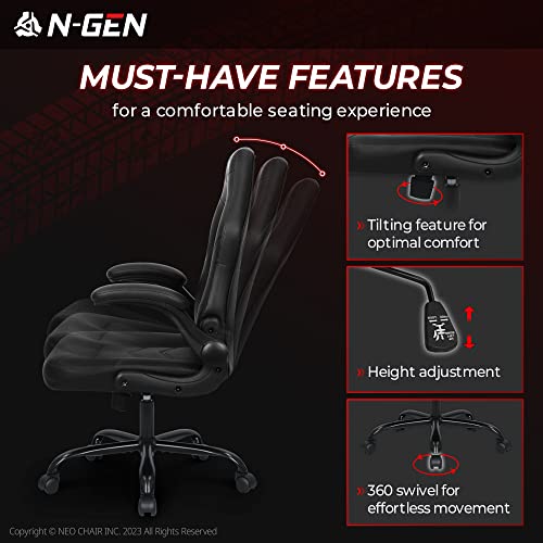 N-GEN Ergonomic Gaming Chair with Lumbar Support