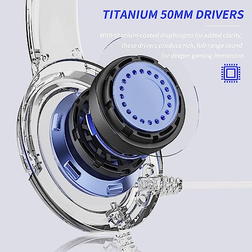 BINNUNE Gaming Headset with Mic for PS5 Xbox Series S|X PS4 Xbox One PC Switch