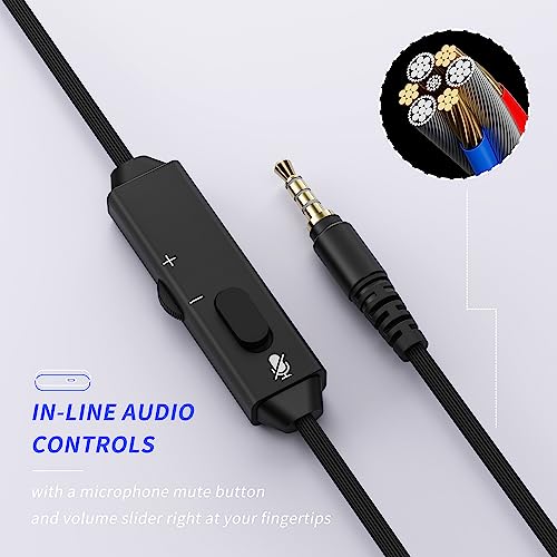 BINNUNE Gaming Headset with Mic for PS5 Xbox Series S|X PS4 Xbox One PC Switch