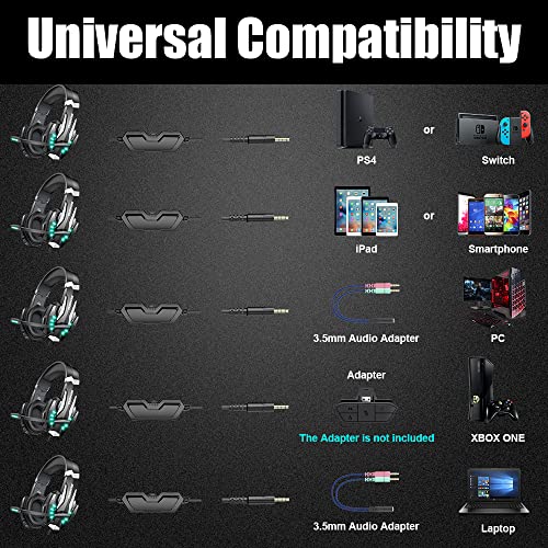 BENGOO G9000 Gaming Headset with Mic and LED