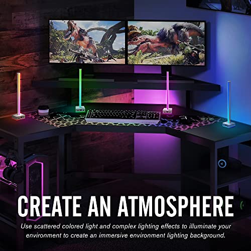 EZDIY-FAB RGB USB LED Headphone Stand Desk Organizer