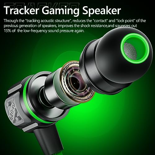 Dual plug gaming earbuds with mic for small ears