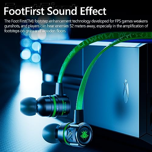 Dual plug gaming earbuds with mic for small ears