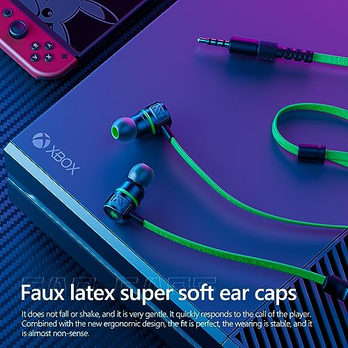 Dual plug gaming earbuds with mic for small ears