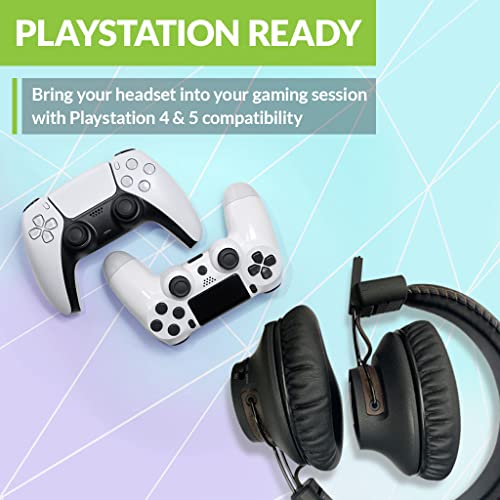 Wireless Bluetooth Headphones with Mic for PS5 & Switch