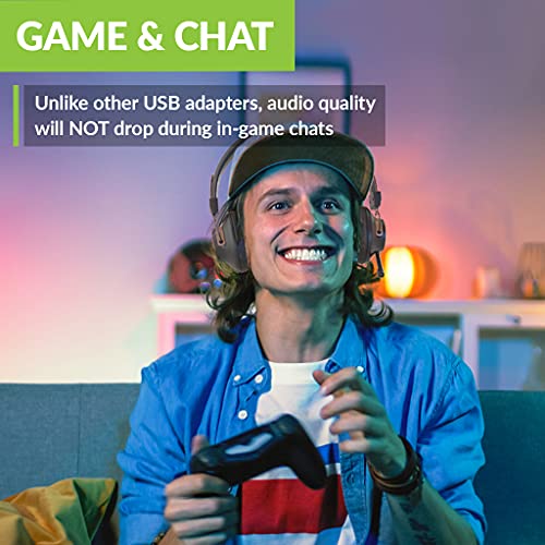 Wireless Bluetooth Headphones with Mic for PS5 & Switch