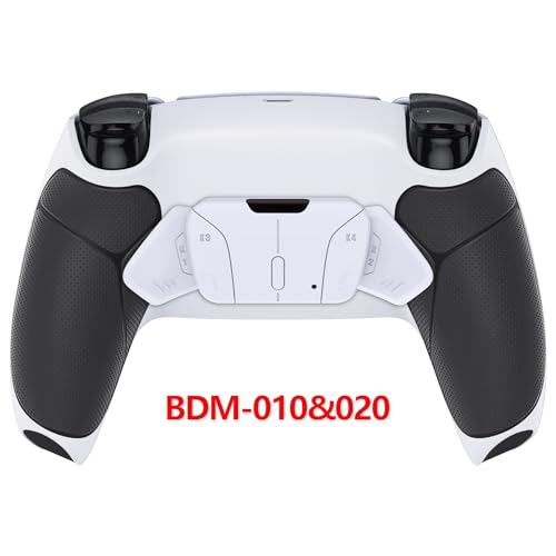 eXtremeRate Black Rubberized Grip & Programmable RISE4 Kit