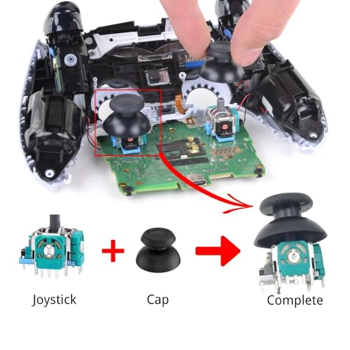 PS5 Analog Stick Repair Kit with 3D Joysticks