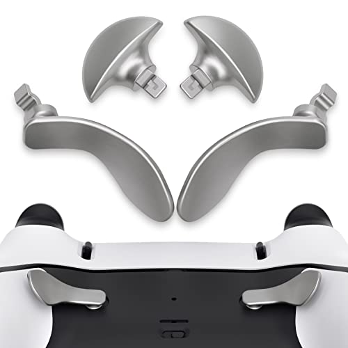 Metallic Silver Back Paddles for PS5 Edge Controller