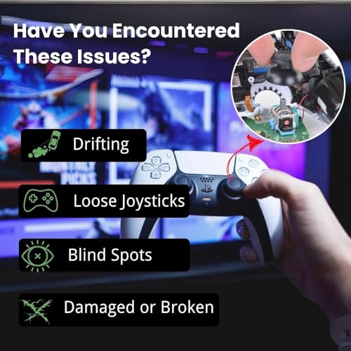 PS5 Analog Stick Repair Kit with 3D Joysticks