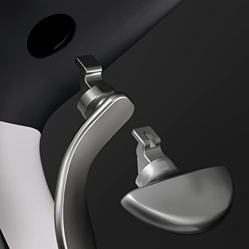 Metallic Silver Back Paddles for PS5 Edge Controller