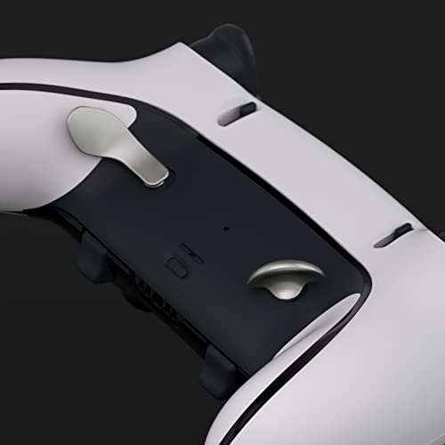 Metallic Silver Back Paddles for PS5 Edge Controller