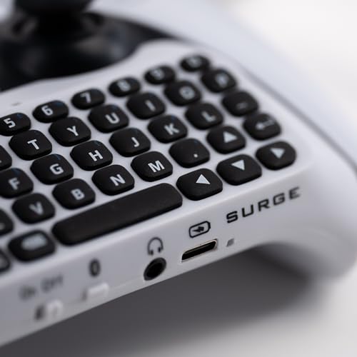 PS5 Bluetooth Chat Pad with Audio Jack & Speaker