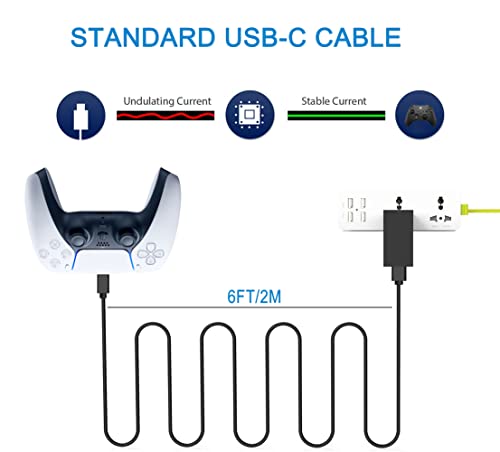 6FT USB Charging Cable for PS5 and Xbox Series