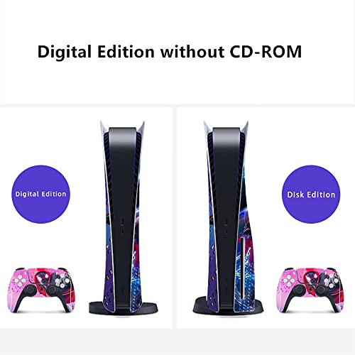 PS5 Disk Edition Console Stickers: Scratch Resistant Skins