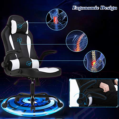 Ergonomic PC Gaming Chair with Lumbar Support & Headrest