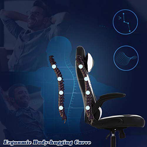 Ergonomic PC Gaming Chair with Lumbar Support & Headrest