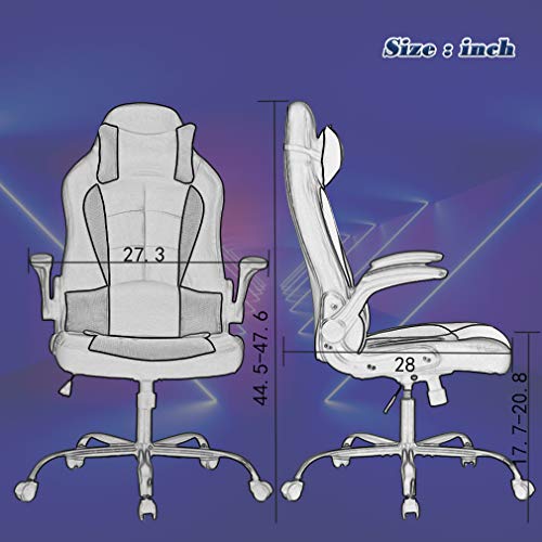 Ergonomic PC Gaming Chair with Lumbar Support & Headrest