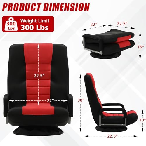 ACIPENSER Swivel Gaming Chair for Video Games, TV, Reading