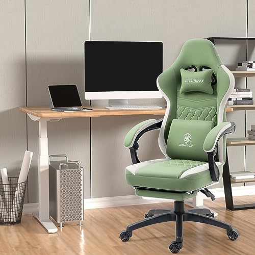 Dowinx Gaming Chair with Gel Pad and Footrest