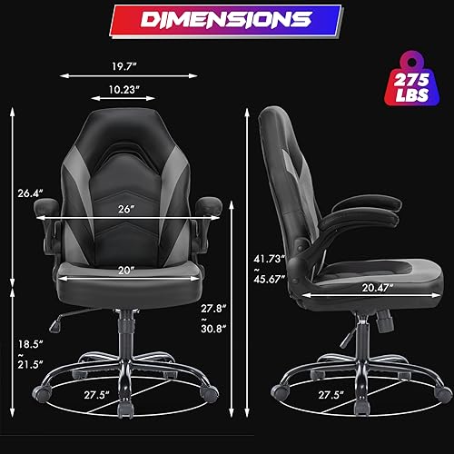 Ergonomic Swivel Gaming Chair for Adults and Kids