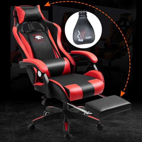 2024 Ergonomic Gaming Chair with Bluetooth Speakers & LED Lights