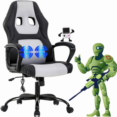 Tyyps Ergonomic High Back Gaming Chair - White