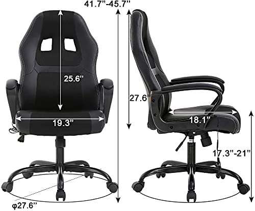Tyyps Ergonomic High Back Gaming Chair - White
