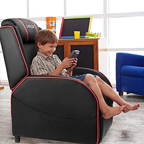 Homall Racing Style Gaming Massage Recliner Chair Red