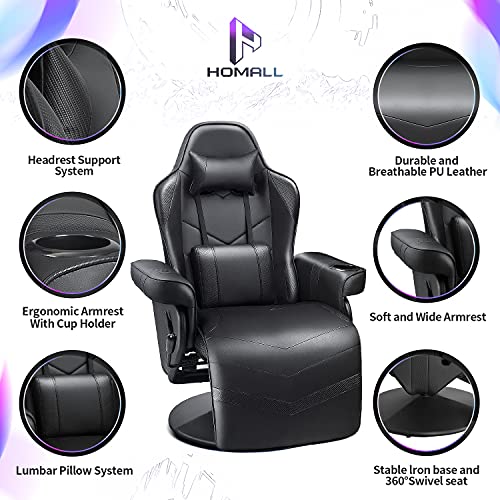 Homall Racing Style Gaming Chair with Footrest and Headrest