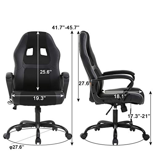 Ergonomic PC Gaming Chair with Massage and Racing Style