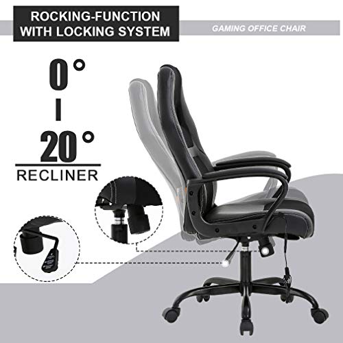 Ergonomic PC Gaming Chair with Massage and Racing Style