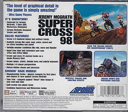 Jeremy Mcgrath Supercross 98 - Playstation - Remastered